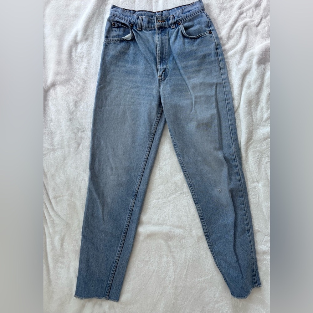 Vintage 1985 Levi’s high waisted straight orange tag denim jeans